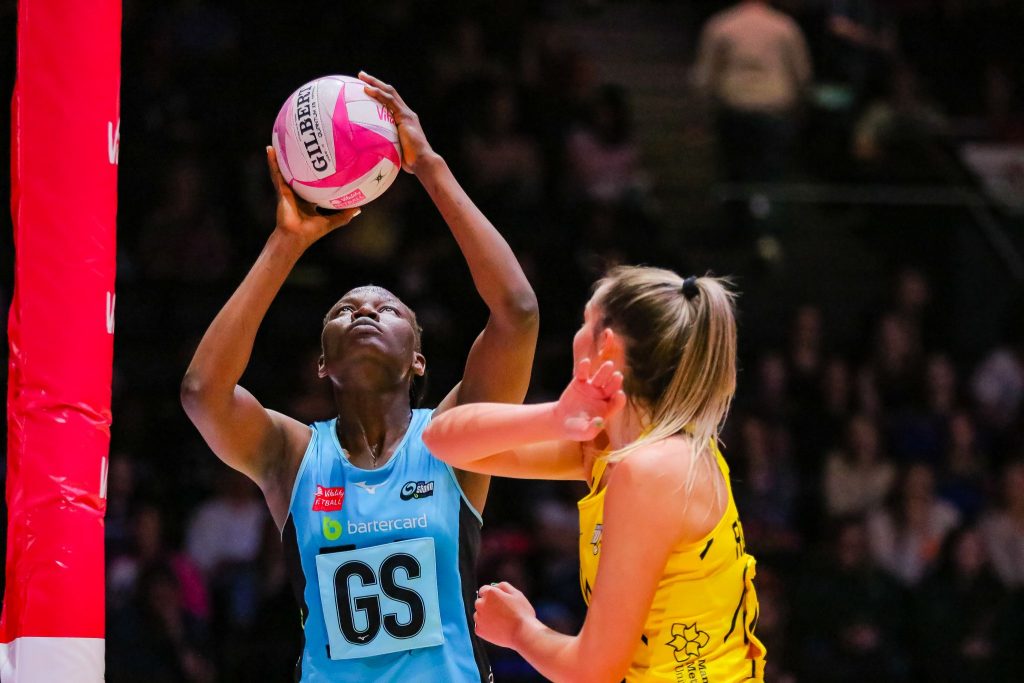 Proscovia Peace right at home in the starting 7 for Surrey Storm. Image: Ben Lumley
