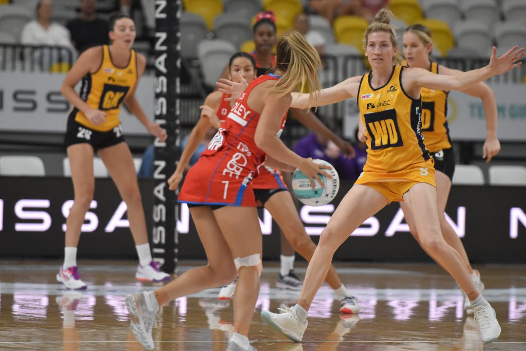 Karla Pretorius made a strong return to the Suncorp Super Netball court. Image: Marcela Massey