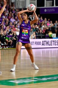 Hulita Veve had a solid 30 minutes showing why she should play the rest of the season for the Firebirds. Image: Simon Leonard