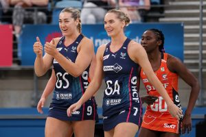 Sophie Garbin and Kiera Austin will be a formidable shooting combination for Melbourne Vixens in 2024. Image: May Bailey | Clusterpix Photography