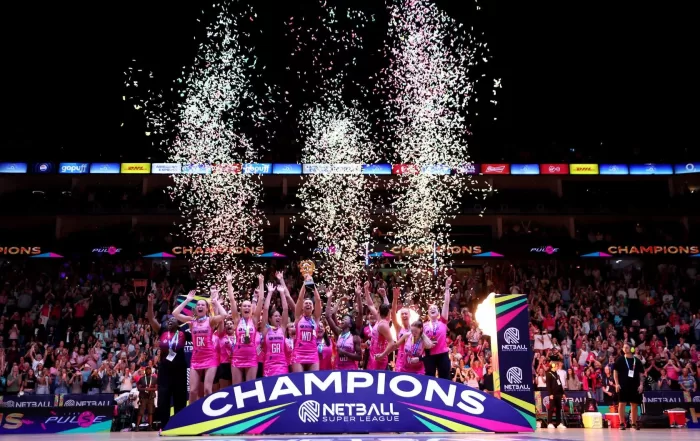 2025 NSL Champions London Pulse. Image courtesy of Netball Super League